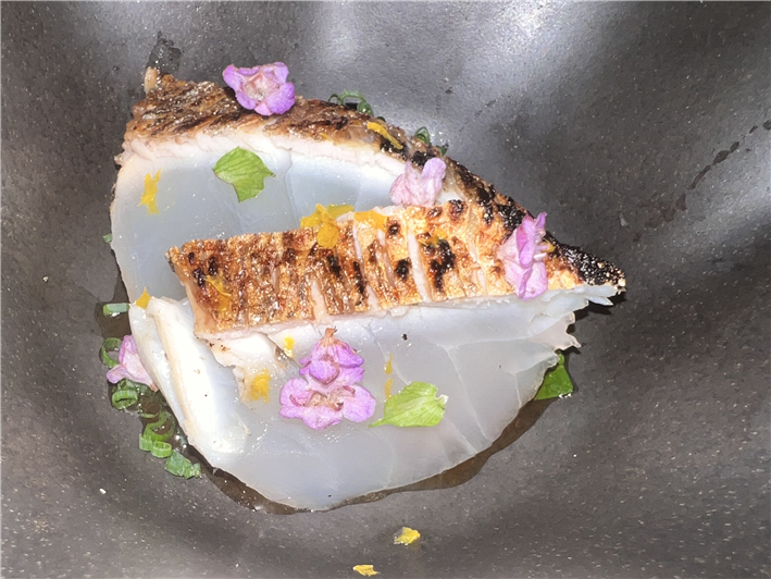 seared bream
